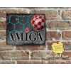 Rustic AMIGA Technologies LOGO Glowing Hexagon Metal Sign [483]