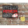 Rustic Big Red AMIGA TEXT with Boing Ball Pipework Design Metal Sign [531]