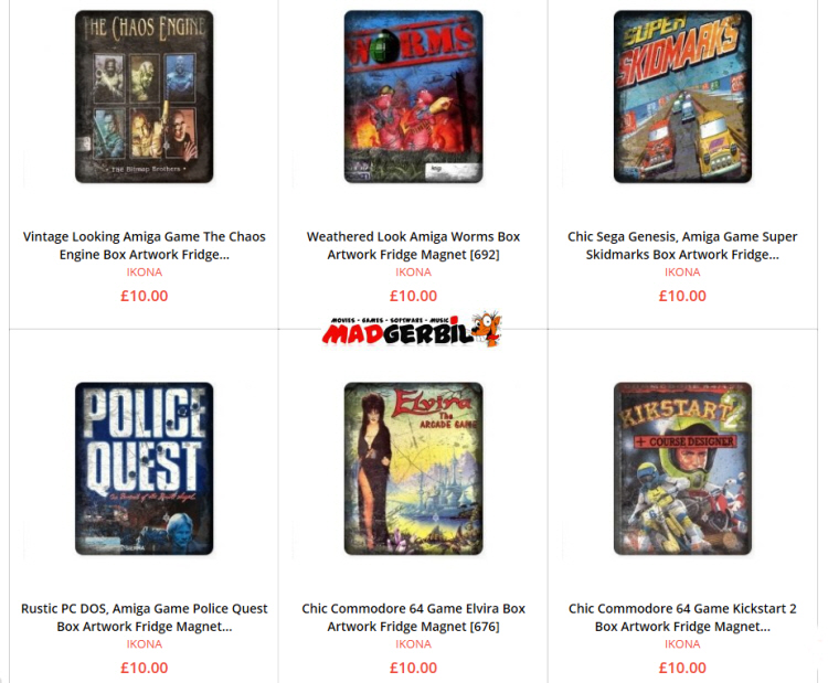 RetroGame Fridge Magnets