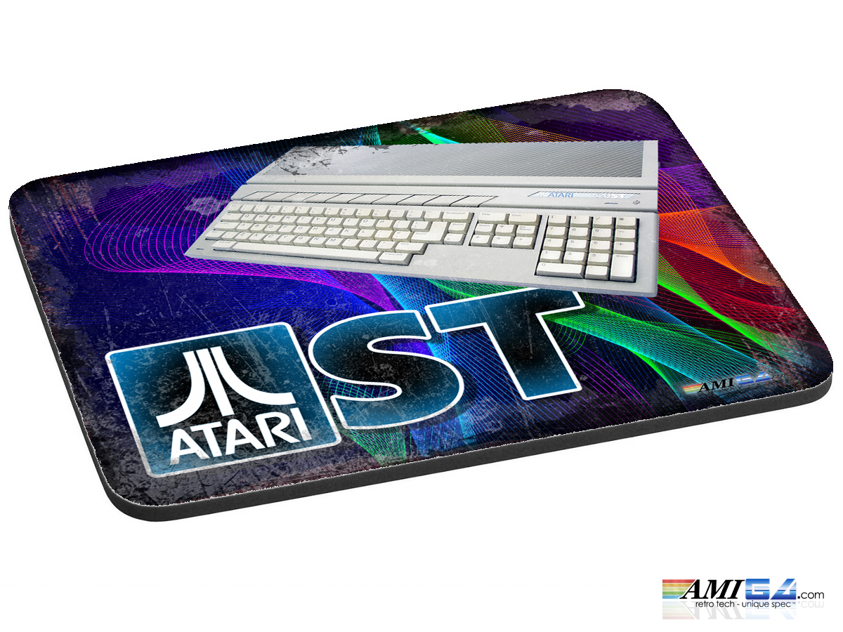 Rustic Classic ATARI ST LOGO Coloured Waves Mouse Mat [419]