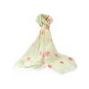 Scarf Polycotton with Paw Prints - Pink