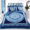 Paisley Mandala Single Blue Bedding Set