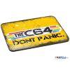 Rustic THE C64 LOGO - DON'T PANIC Off Yellow Mouse Mat [348]