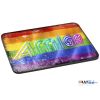 Rustic Multi-Coloured AMIGA TEXT Gay Pride Coloured Stripes Mouse Mat [394]