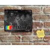 Rustic Cool Commodore AMIGA LOGO Dark World Map Metal Sign [579]