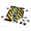 Rustic MSX LOGO with Nuclear Glow on Black & Yellow Danger Stripes A3 300pc Jigsaw Puzzle [334]