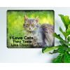 I Love Cats, They Taste Like Chicken - Comical Animal Rustic Metal Sign [1004]